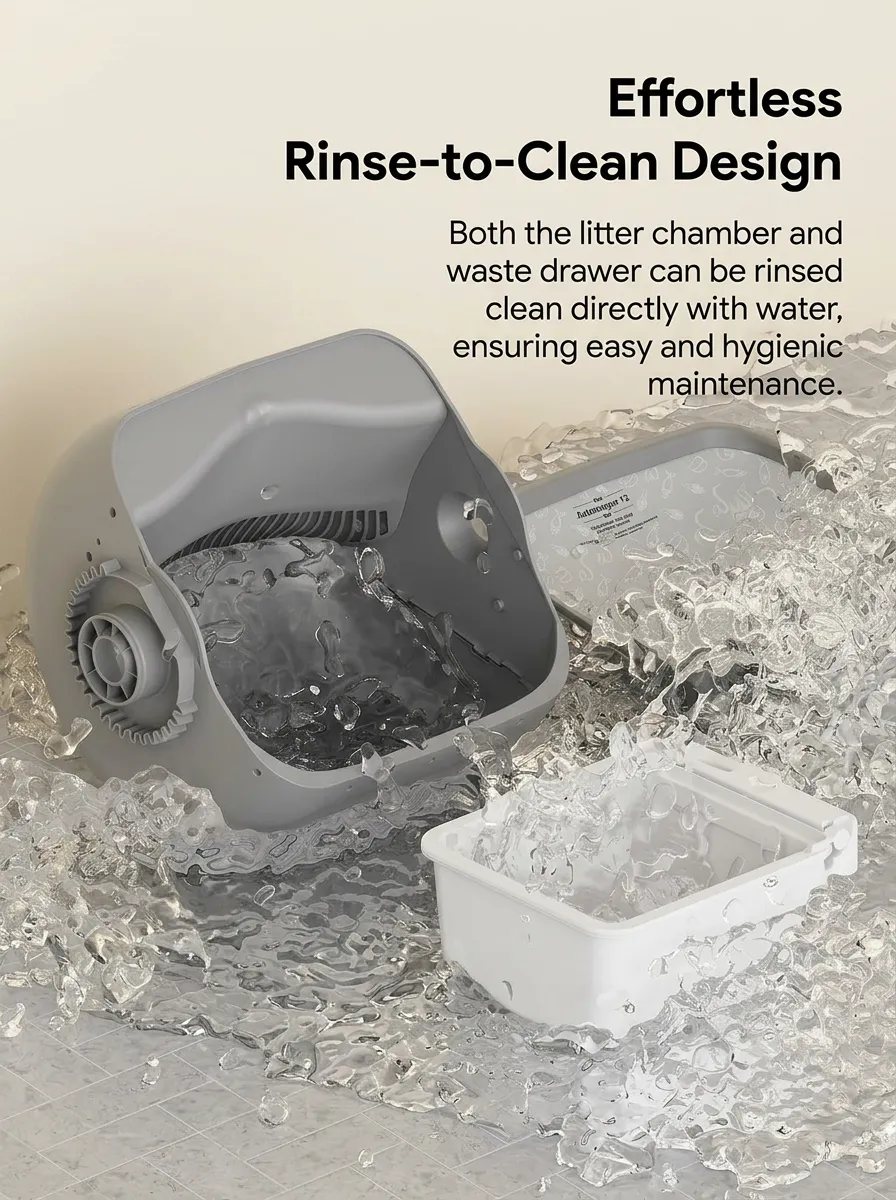 Effortless Rinse-to-Clean Design